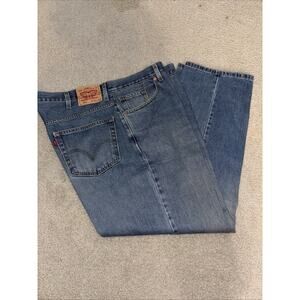 Levis 550 Jeans Men's Size 44x30 Regular Cut Dark Blue Wash Red Tab